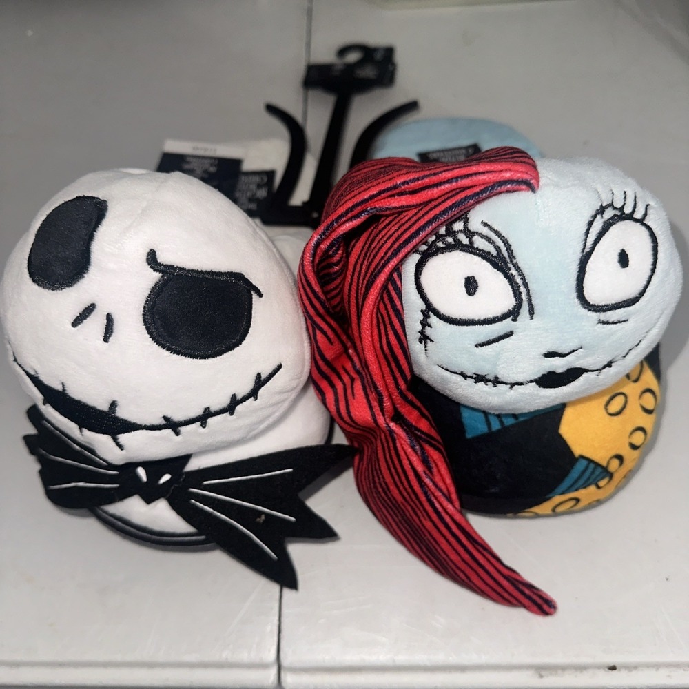 Disney Jack & Sally Slippers Women's Size 5/6 Nightmare Before Christmas NEW